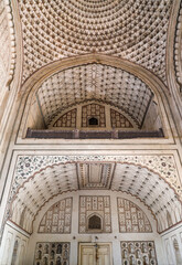 structure of Bibi Ka Maqbara, or Tomb of the Lady, a tomb located in Aurangabad, Maharashtra, built by Mughal emperor Aurangzeb's son Azam Shah in the memory of his mother.