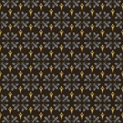 seamless pattern with flowers - wallpaper texture