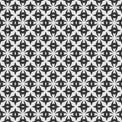 pattern with flowers - black and white