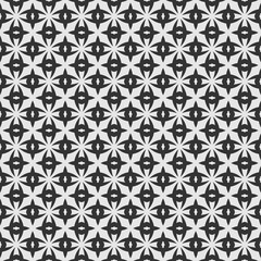 pattern with flowers - black and white