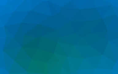 Fototapeta premium Light Blue, Green vector triangle mosaic texture.