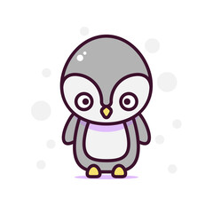 Obraz premium Winter Penguin