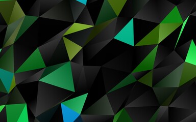 Obraz premium Dark Blue, Yellow vector low poly cover.