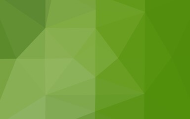 Light Green vector abstract polygonal texture.