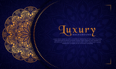 Luxury mandala background with floral ornament pattern. Hand drawn gold mandala design. Vector mandala template for decoration invitation, cards, wedding, logos, cover, brochure, flyer, banner.