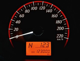 Vehicle miles 123,000 miles, The gear is in N position.