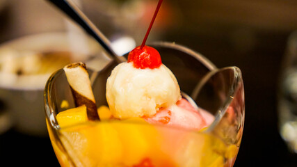 This is the best homemade vanilla ice cream I`ve ever had. The honey and brown sugar give it a rich, buttery taste that can`t be beat. Heat the cream, milk, honey and vanilla beans and seeds in a heav