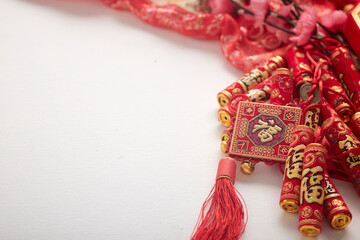 Chinese new year decoration tradition background