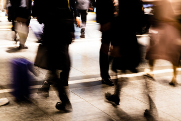People walking in the street