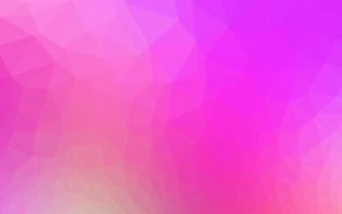 Fototapeta premium Light Pink vector shining triangular background.