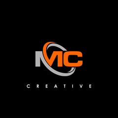 MC logo design template vector illustration - obrazy, fototapety, plakaty