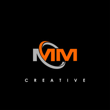 MM logo design template vector illustration