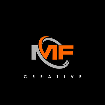 Set of initial letter mf logo template design. | CanStock