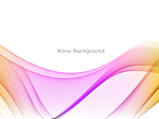 Attractive modern wave concept decorative background