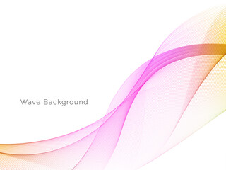 Decorative background with colorful wave design