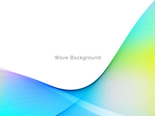 Smooth stylish colorful wave background