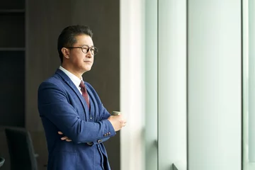 Foto op Plexiglas portrait of a senior asian business manager © imtmphoto
