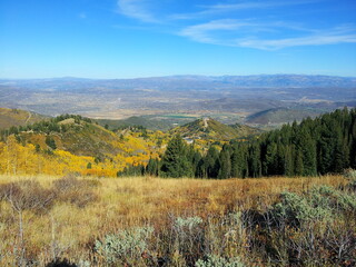 View of Heber Valley from Millcreek Canyon, Salt Lake City, Utah