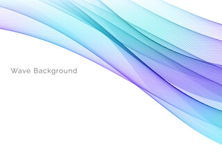 Smooth stylish colorful wave background