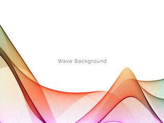 Abstract background with colorful flowing wave design