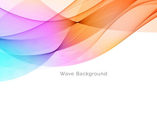 Attractive modern wave concept decorative background