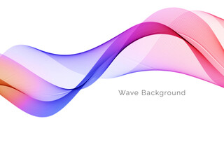 Abstract background with colorful flowing wave design