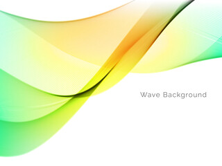 Attractive modern wave concept decorative background