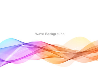 Attractive modern wave concept decorative background