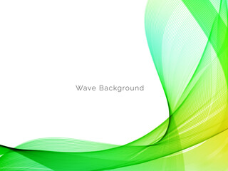 Attractive modern wave concept decorative background