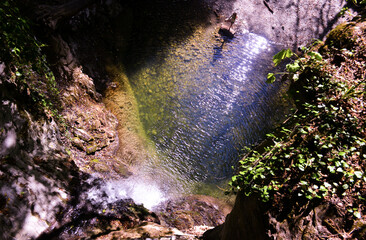 Azhekskie waterfalls in Sochi