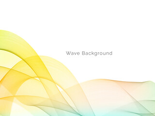Decorative background with colorful wave design