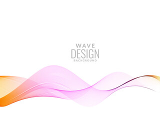 Decorative background with colorful wave design