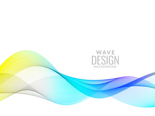 Abstract background with colorful flowing wave design