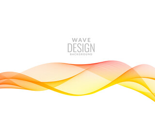 Decorative background with colorful wave design