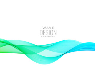Smooth stylish colorful wave background