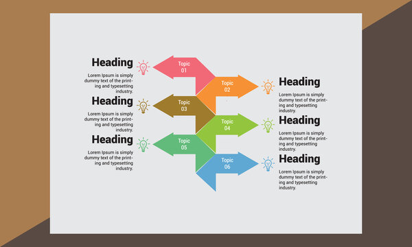 Flat Infographic Survey Power Point Presentation Design Template Free Vector