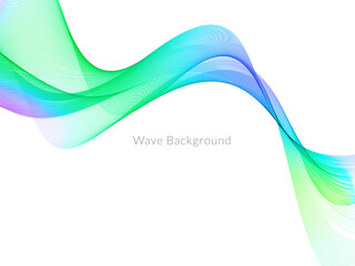 Decorative background with colorful wave design