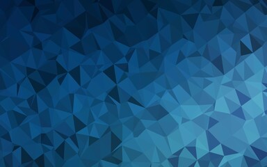 Dark BLUE vector polygonal template.