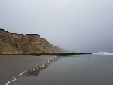 cliffs at the beach ocean