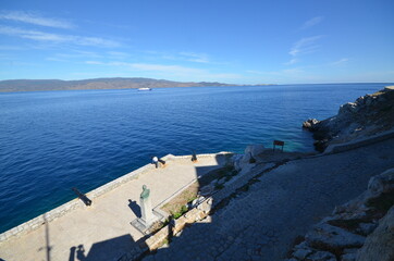 Fototapeta premium Natural landscape of Hydra in Greece