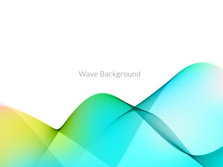 Abstract background with colorful flowing wave design
