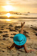 Woman at the beach in Thailand