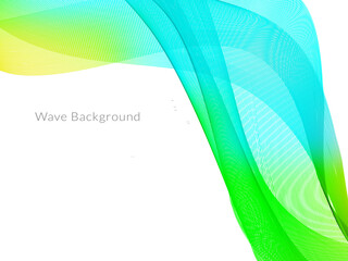 Attractive modern wave concept decorative background