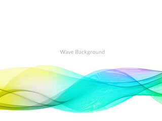 Abstract background with colorful flowing wave design