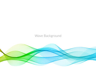 Abstract background with colorful flowing wave design