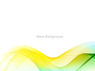 Attractive modern wave concept decorative background