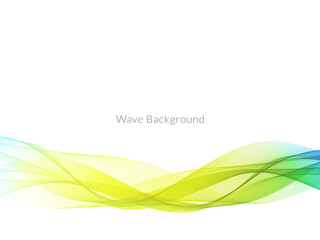 Decorative background with colorful wave design
