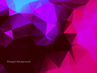 Abstract polygonal triangles colorful background