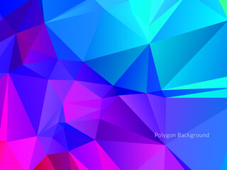 Fototapeta premium Abstract colorful triangular geometric crystal background