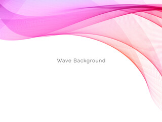 Decorative background with colorful wave design